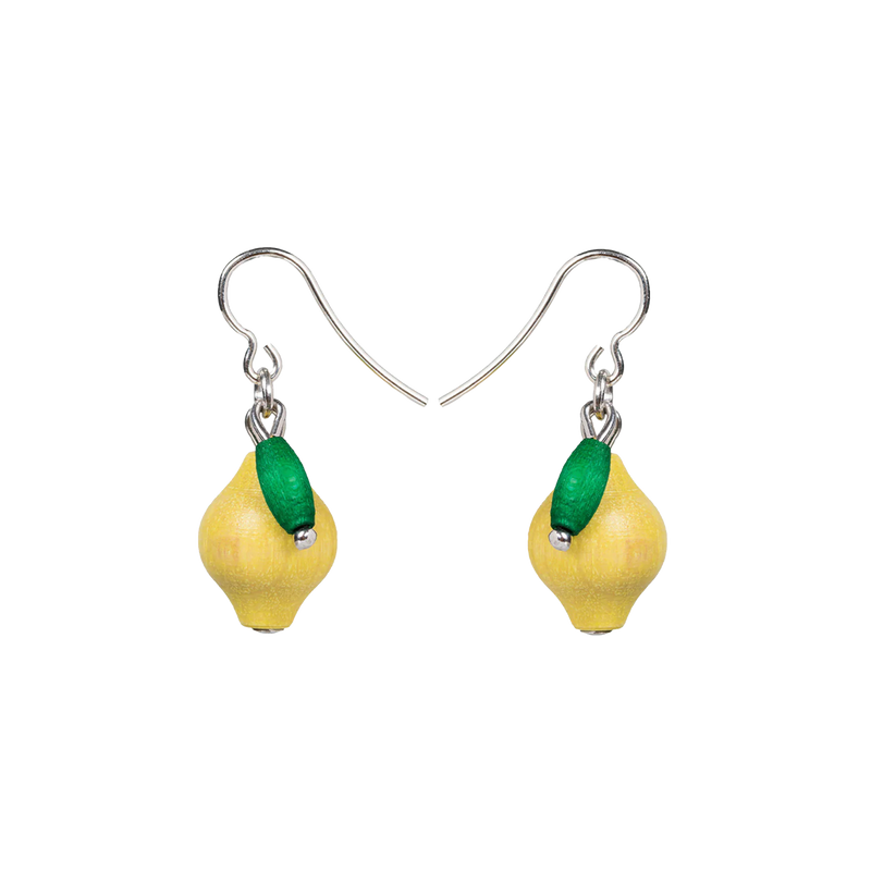 Aarikka Sitruuna Earrings, yellow