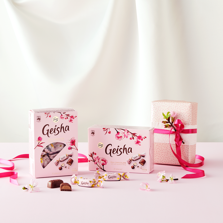 Fazer Geisha Milk Chocolate with Hazelnut Box (150g) – Touch of