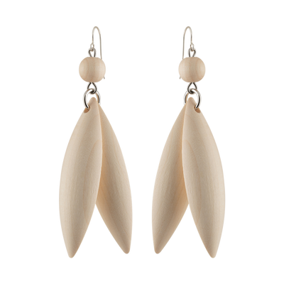 Aarikka Jalava Earrings, natural