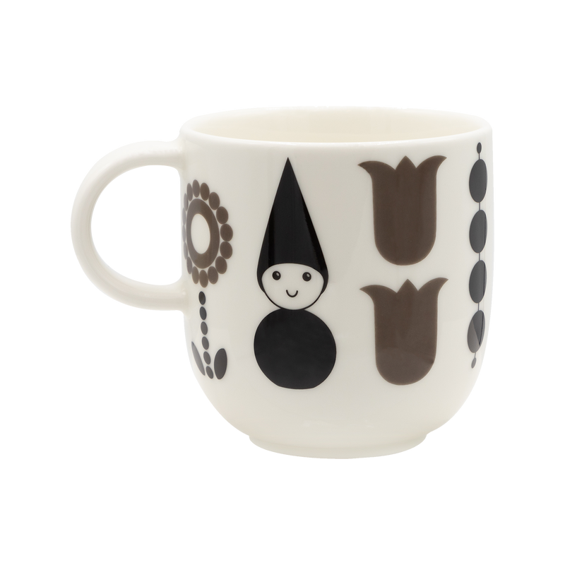 back side Aarikka Puisto Elf Mug, black