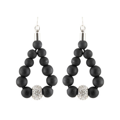 Aarikka Supernova Earrings, black