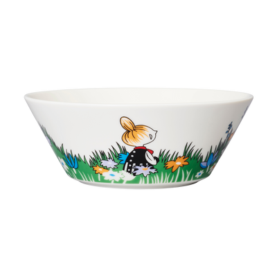 back view of Arabia Moomin Bowl Little My and Meadow