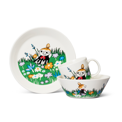 Arabia Moomin Little My and Meadow collection (plate, bowl and mug)