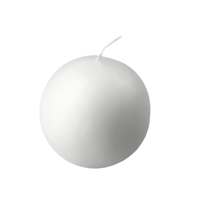 Danish Ball Candle White
