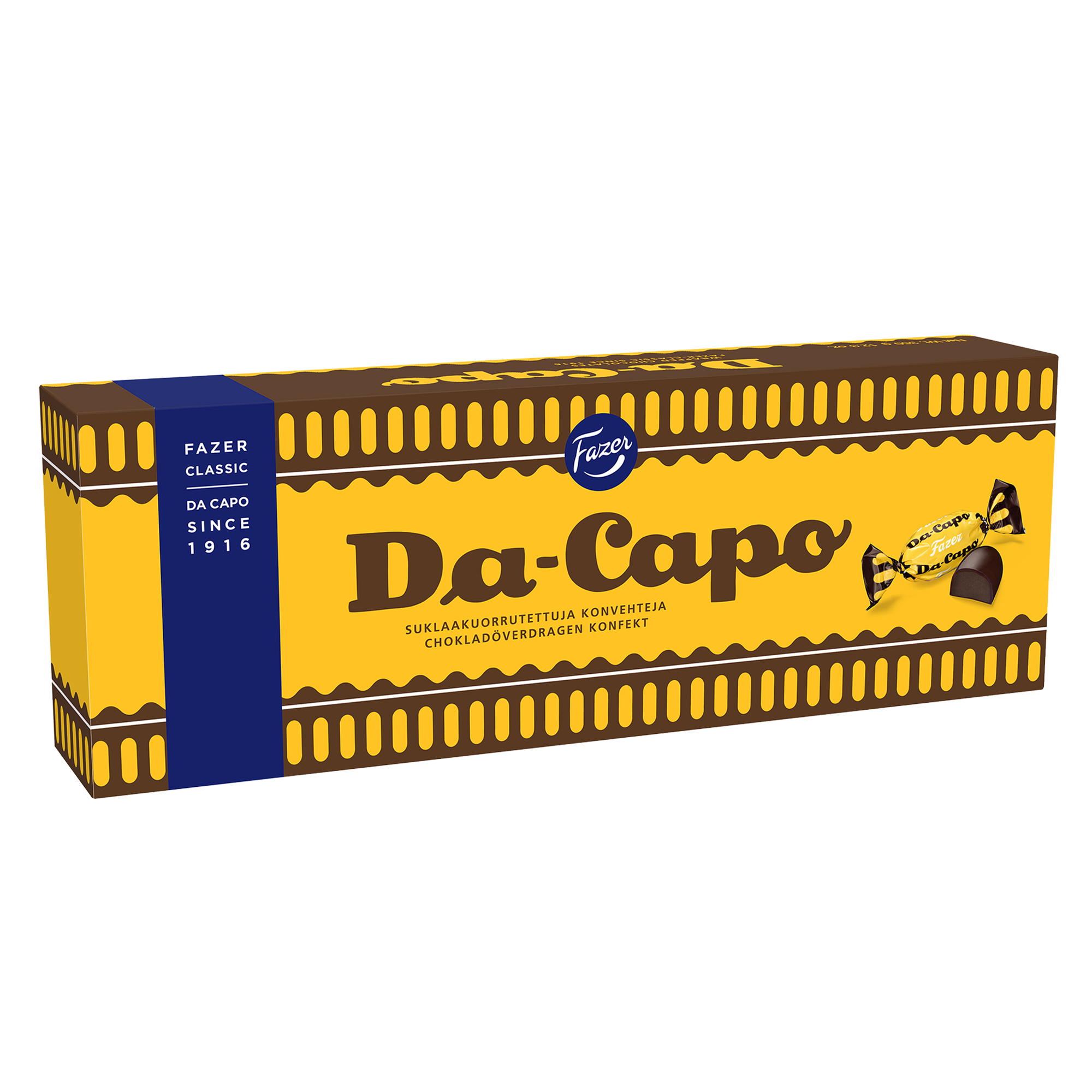 Fazer DaCapo Rum Truffle Dark Chocolates Box (350g) Touch of Finland