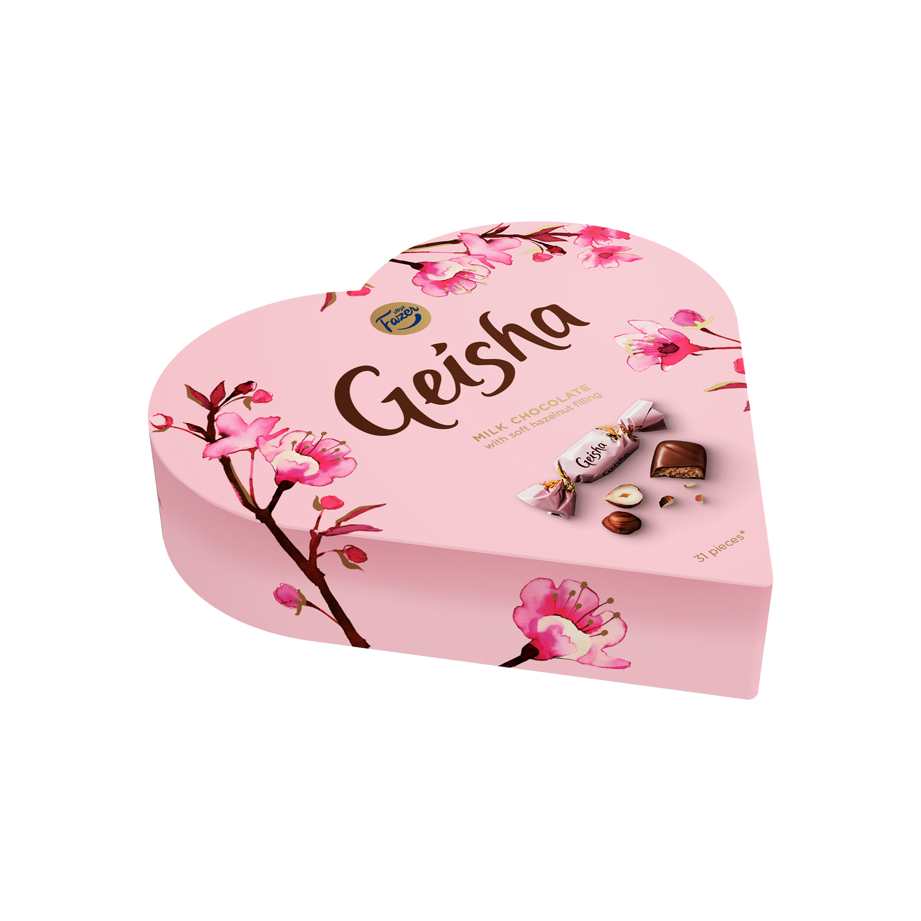 Pink Geisha Box Fazer Geisha Heart Shaped Milk Chocolates Box (225g) – Touch of Finland