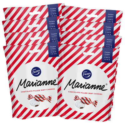 Fazer Marianne Chocolate Filled Mint Candies, 8 Pack