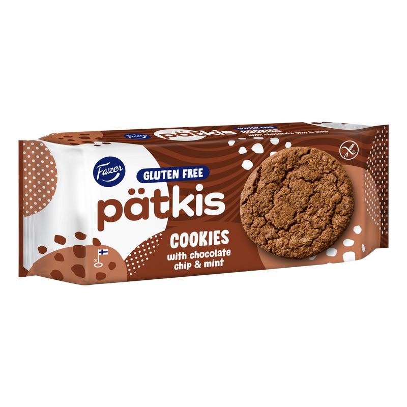 Fazer Pätkis Cookies with Chocolate Chip & Mint (140g)