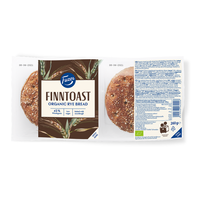 Fazer Finntoast Organic Sourdough (260g)