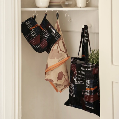 Finlayson Rakastettu Tote Bag hanging in closet