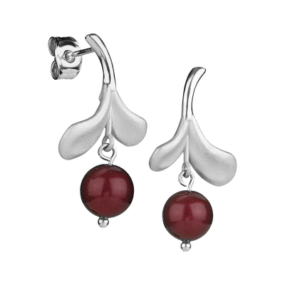 Finnfeelings Lingonberry Silver Earrings