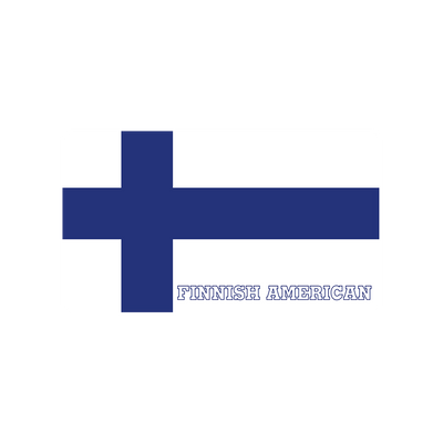 Finnish American Flag Sticker