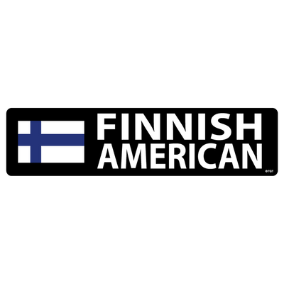Finnish American Flag Sticker