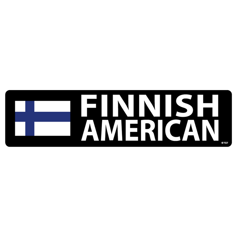 Finnish American Flag Sticker