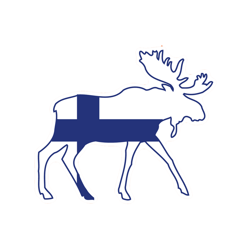 Finnish Moose Sticker