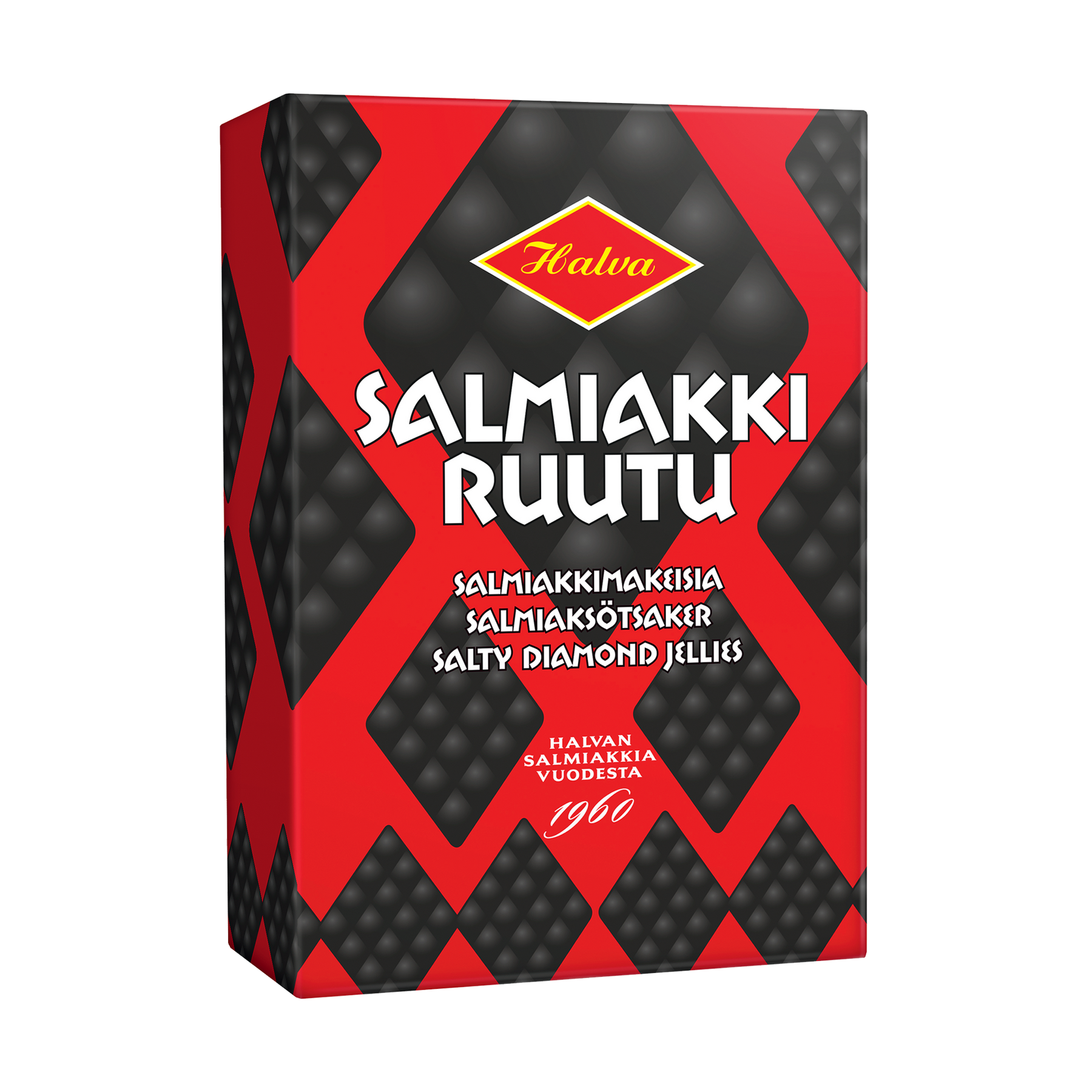 Halva Salmiakki Ruutu Salt Licorice (240g) Touch of Finland