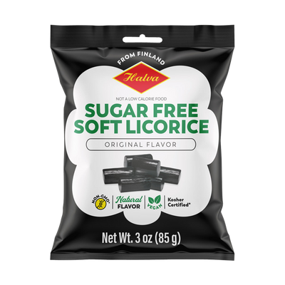 Halva Sugar-Free Soft Black Licorice (85g)