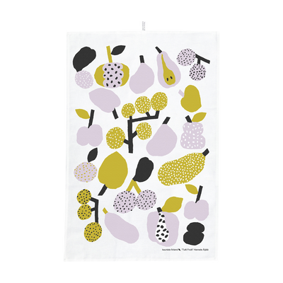 Kauniste Tutti Frutti Olive Green Kitchen Towel