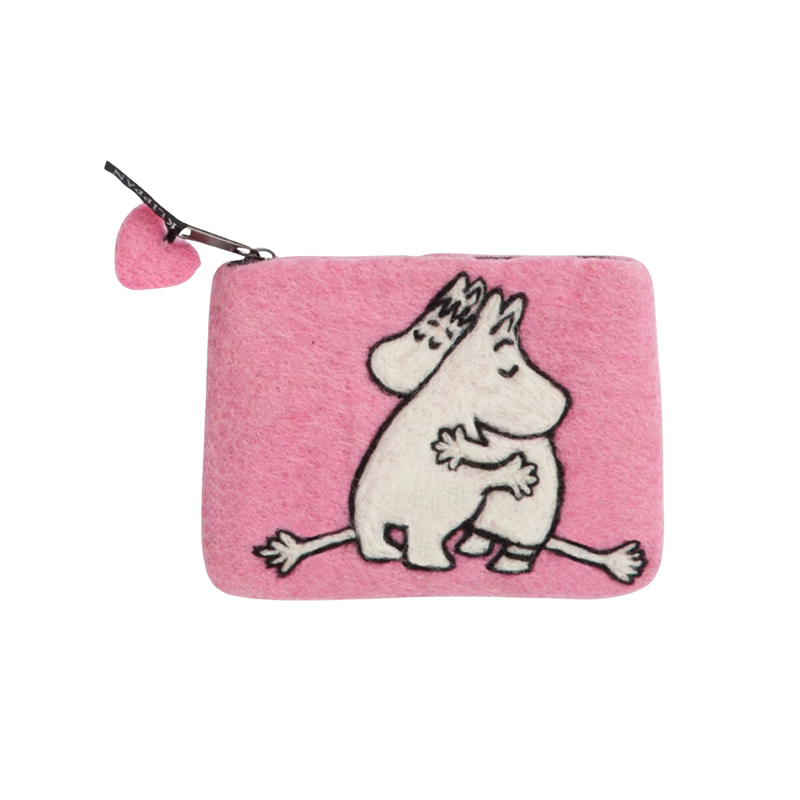 Klippan Moomin Wool Coin Purse, Pink