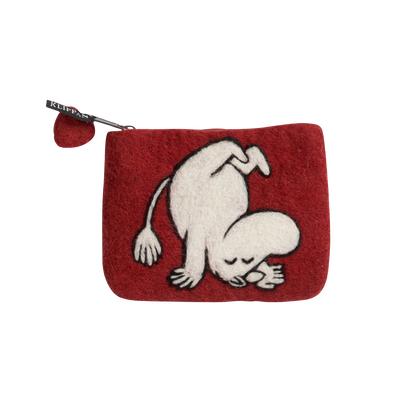 Klippan Moomin Wool Coin Purse, Red