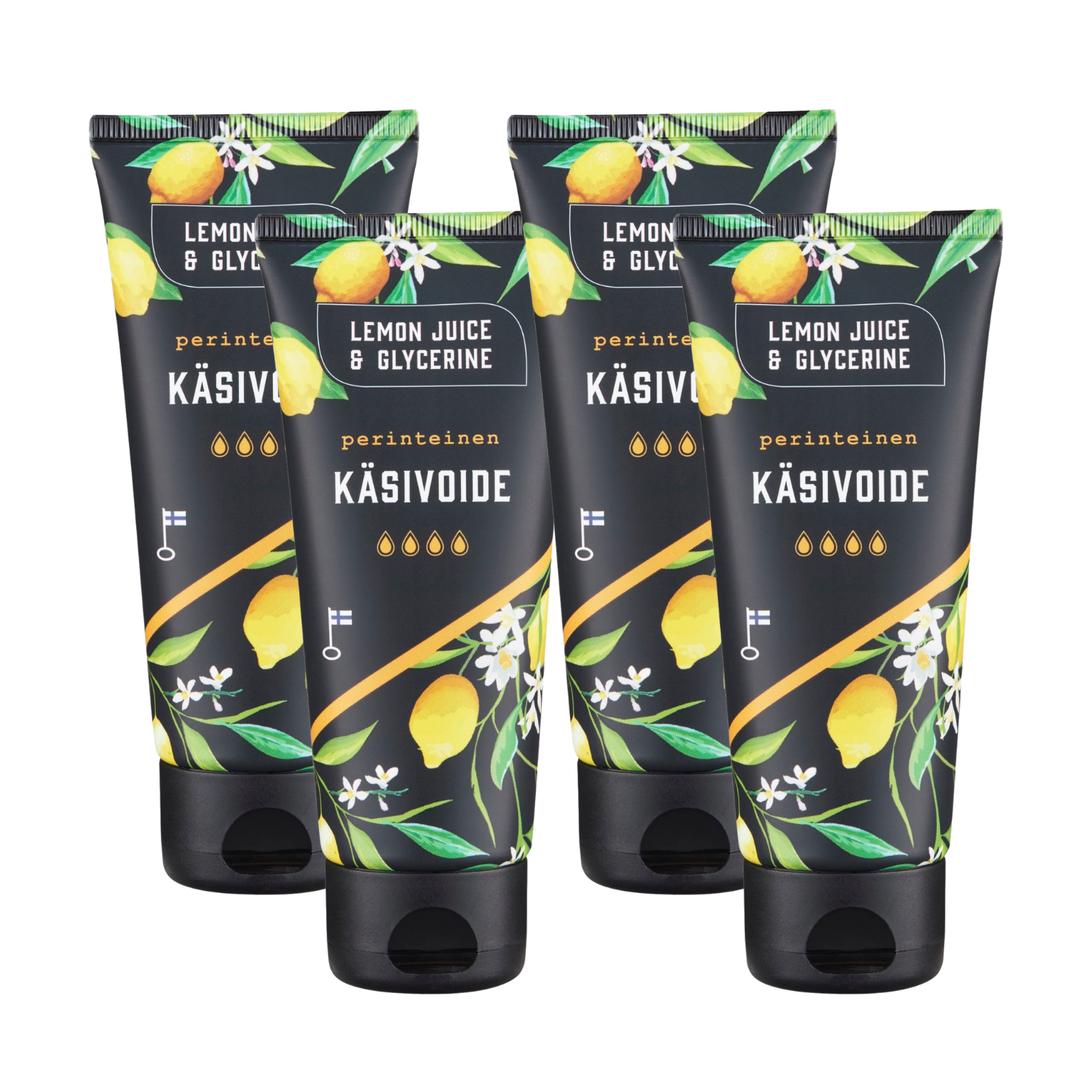Lemon Juice & Glycerine Hand Cream, 4 Pack Touch of Finland