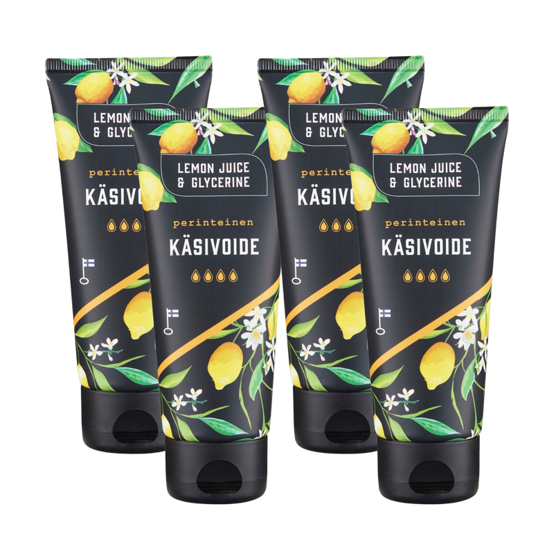 Lemon Juice & Glycerine Hand Cream, 4 Pack