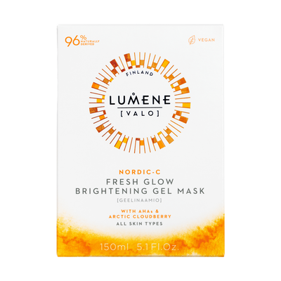 Packaged Lumene Nordic-C Fresh Glow Brightening Gel Mask