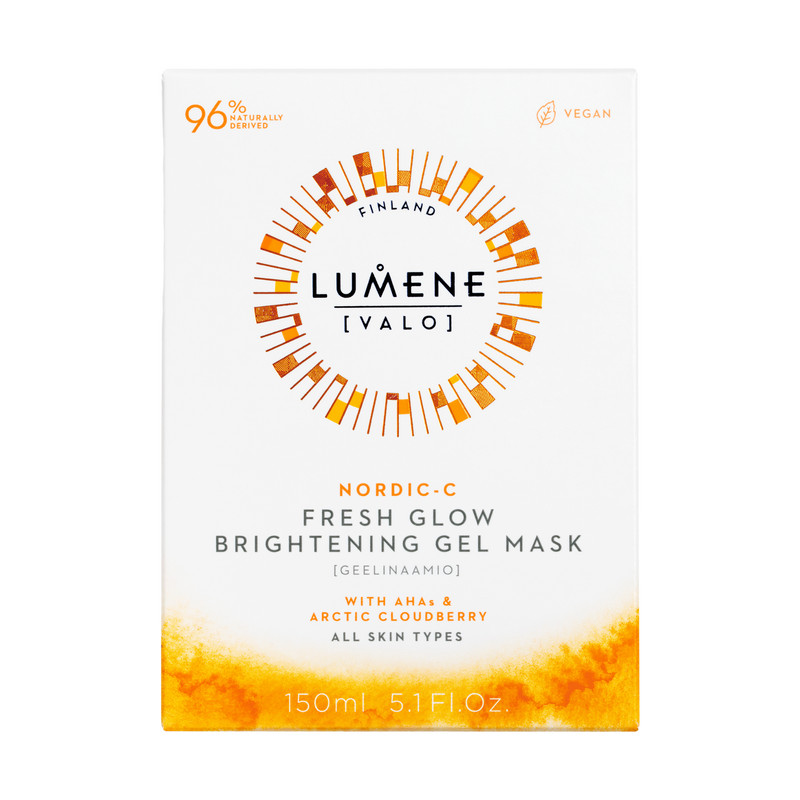 Packaged Lumene Nordic-C Fresh Glow Brightening Gel Mask