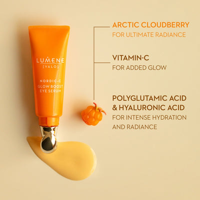 Actic cloudberry for ultimate radiance with vitamin c and polyglutamic acid and hyaluronic acid