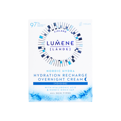 Packaged Lumene Nordic Hydra Hydration Recharge Overnight Cream