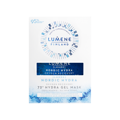 Packaged Lumene Nordic Hydra Oxygen Recovery 72h Gel Mask