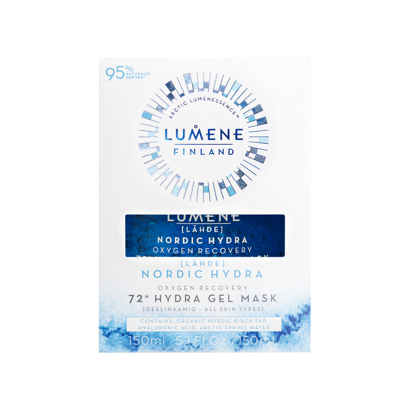 Packaged Lumene Nordic Hydra Oxygen Recovery 72h Gel Mask