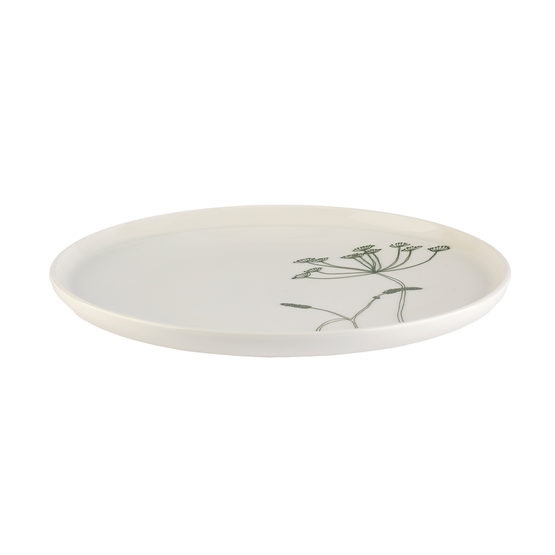 lipped edge of Marimekko Elokuun Varjot Dinner Plate