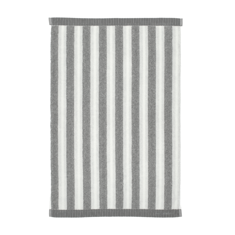 Marimekko Kaksi Raitaa Hand Towel, white/grey