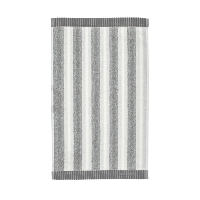 Marimekko Kaksi Raitaa Guest Towel, white/grey