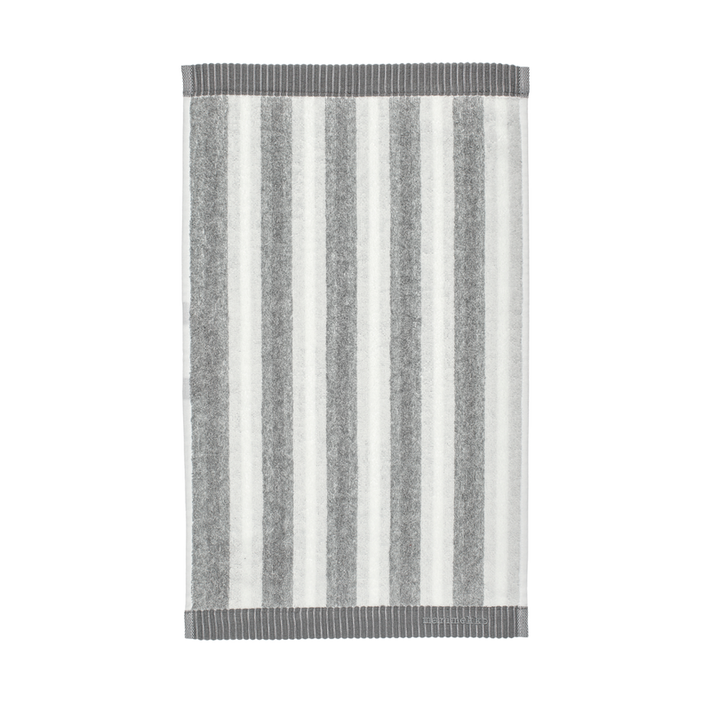 Marimekko Kaksi Raitaa Guest Towel, white/grey