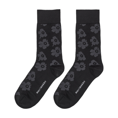 Marimekko Kasvaa Juhla Unikko Socks, black