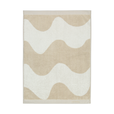 Marimekko Lokki Hand Towel, beige/white