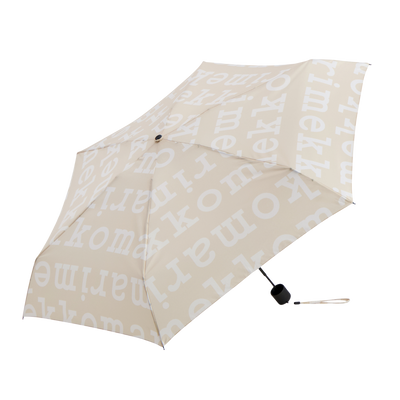 Open Marimekko Marilogo Mini Manual Umbrella, linen/beige