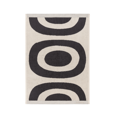 Marimekko Melooni Hand Towel, charcoal/off-white