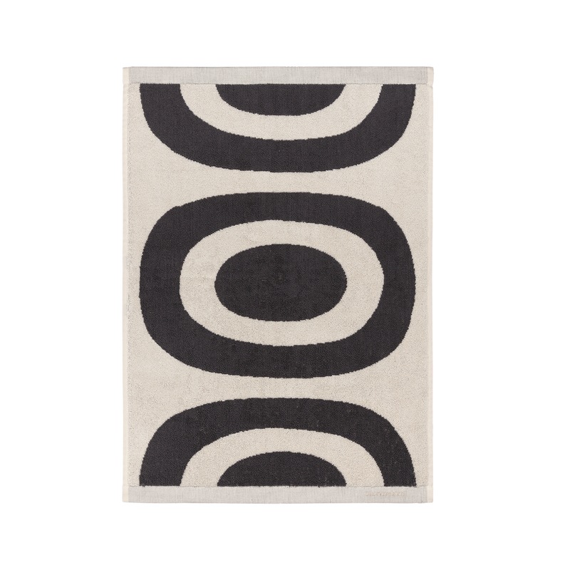 Marimekko Melooni Hand Towel, charcoal/off-white