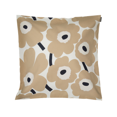 Marimekko Pieni Unikko Cushion Cover, linen/beige