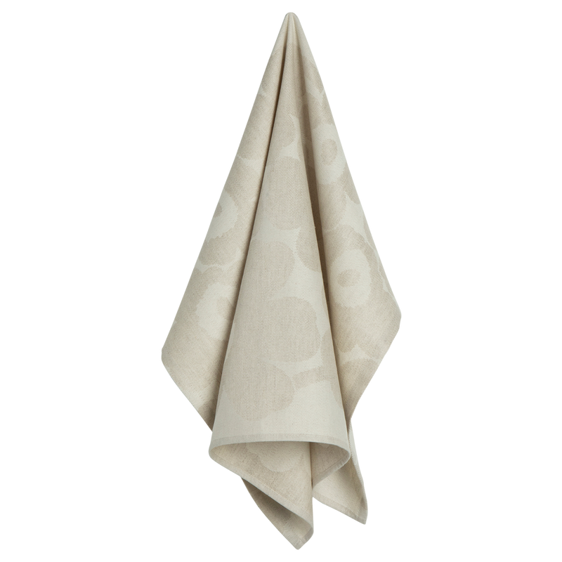 Marimekko Pieni Unikko Kitchen Towel, linen/beige