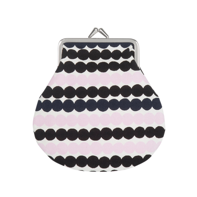 Marimekko Räsymatto Coin Purse, white/black/pink/navy