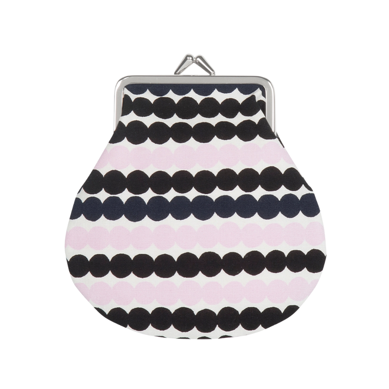 Marimekko Räsymatto Coin Purse, white/black/pink/navy