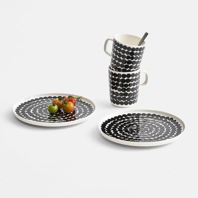 Grouping of Marimekko Rasymatto dinnerware