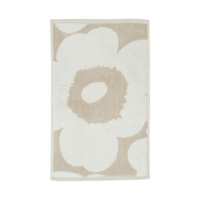 Marimekko Unikko Guest Towel, beige/white
