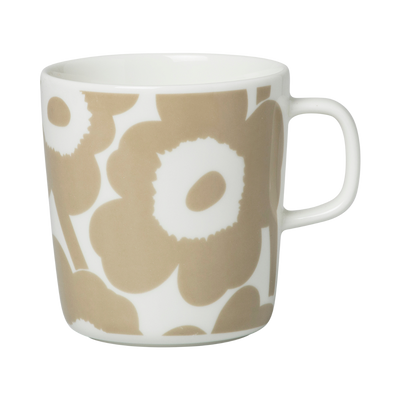 Marimekko Unikko Large Mug, white/beige