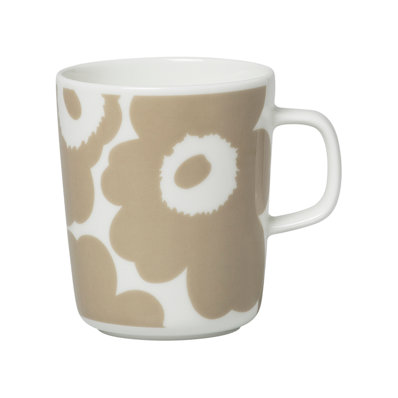 Marimekko Unikko Mug, white/beige