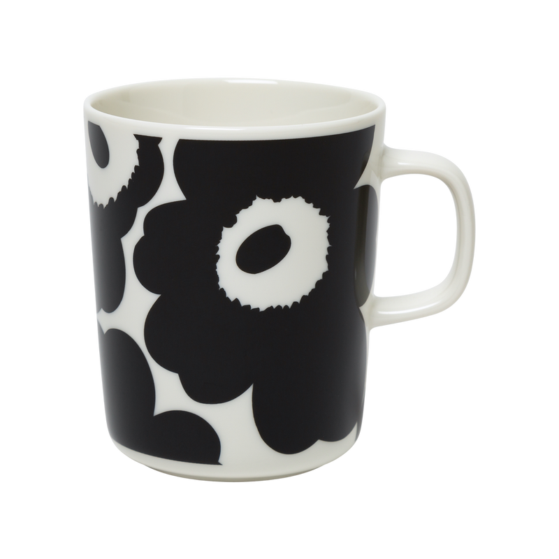 Marimekko Unikko Mug, white/black